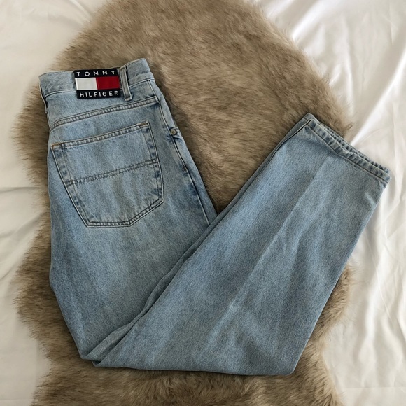 tommy hilfiger acid wash jeans